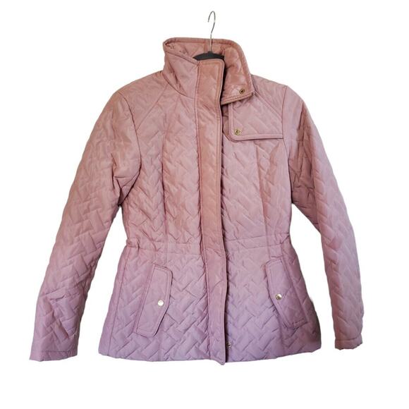 Cole Haan Blush Pink Quilted Jacket Coat NWT, Size XS - Picture 1 of 14